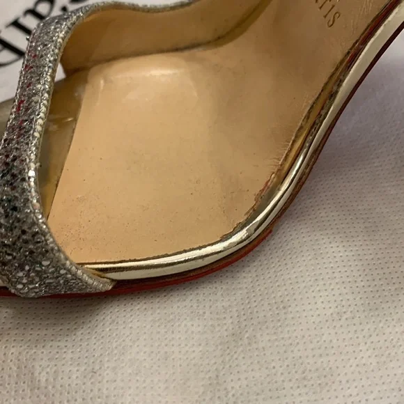Christian Louboutin Multicolor Toboggan 100 Glittered Solaria Specchio Pumps